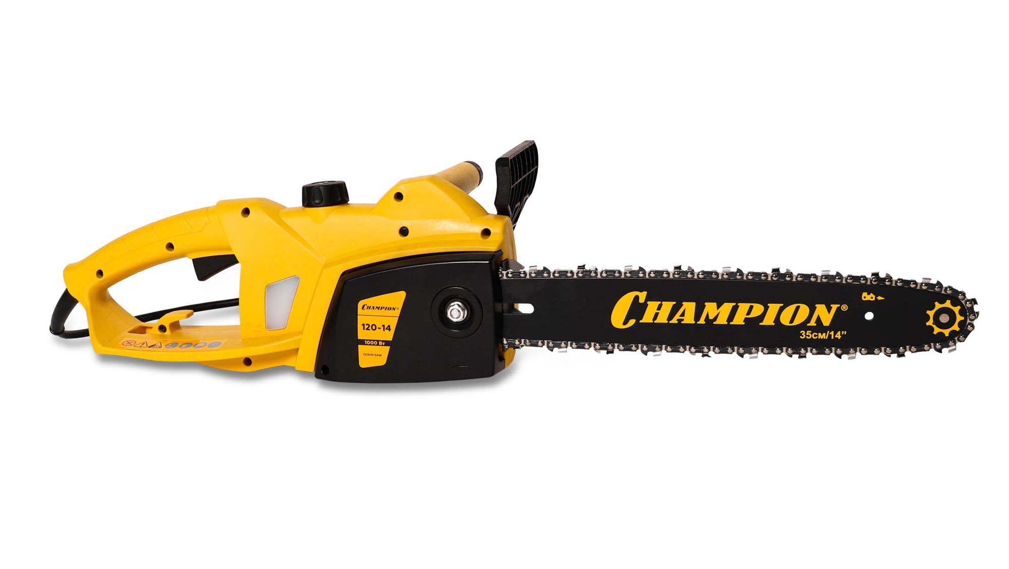 Электропила цепная Champion 120-14"  (3/8-1.3-52) 2000Вт шина 14"-35см купить
