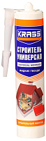 Клей жидкие гвозди Строитель Универсал монтаж Белый Krass 8310719 (0.3л)