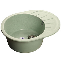 Мойка кухонная GranFest RONDO GF-R-580L овальная с крылом 579*445мм салатовый