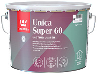 Лак для дерева TIKKURILA Unica Super 60 Бесцветный полуглянцевый - 9 л