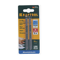 Пилка для лобзика T127DF BiM 3-15мм по металлу 2шт KRAFTOOL 159556-3