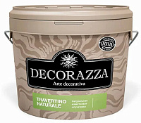 Покрытие Decorazza Travertino naturale DTRN001-07 фактурное белое базовый цвет TN 10-29 (7кг)