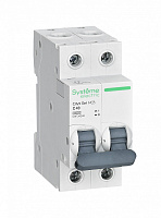 Выключатель автоматический City9 характеристика С 2П 40А 4.5кА C9F34240 Systeme Electric 7797196