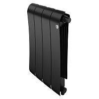 Радиатор биметаллический Infinity 500 VR80 4 секций Noir Sable Royal Thermo RTINNSVR805004