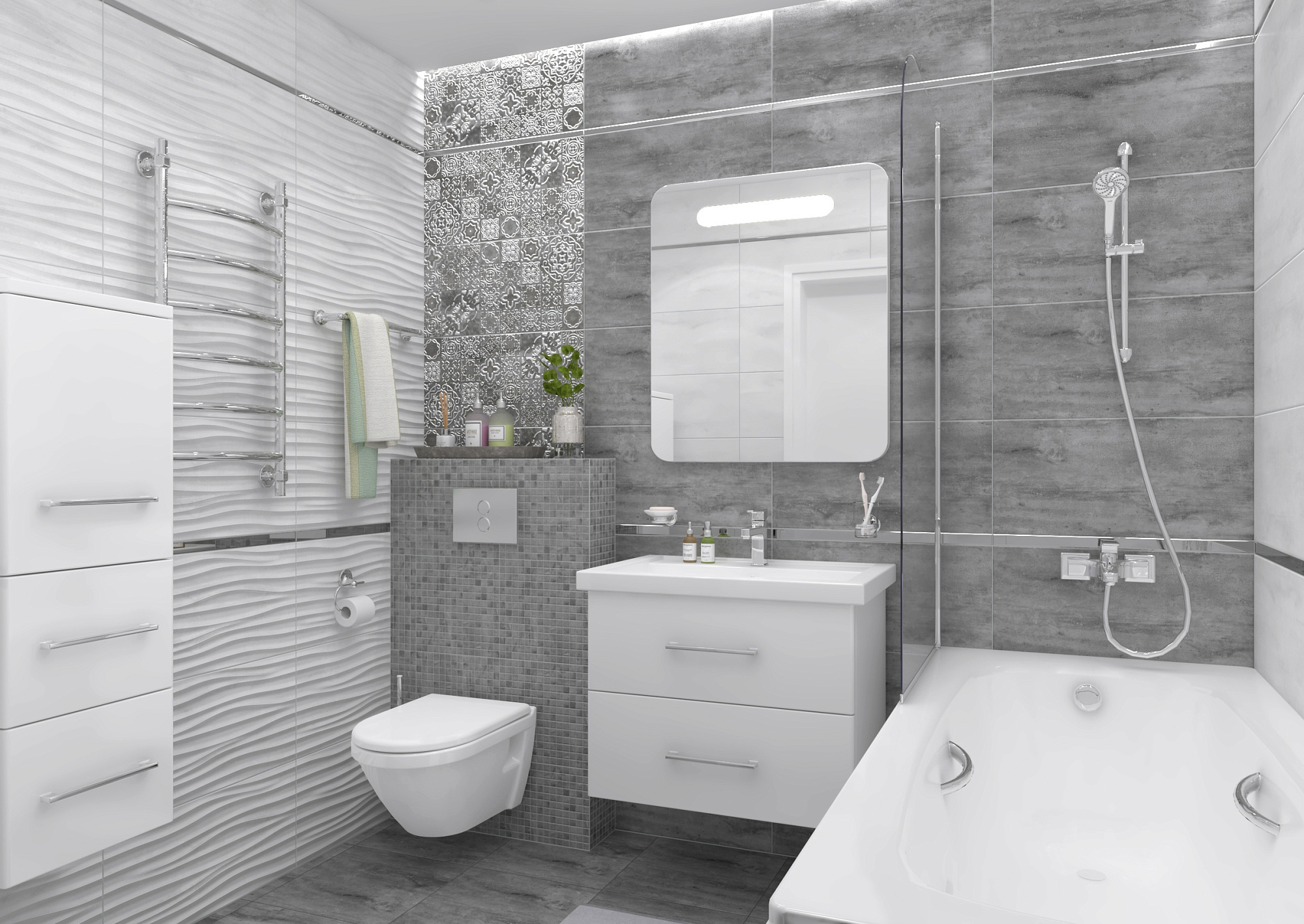 Декор настенный Concrete vimp, цвет темно-серый, 30*60см Ceramica Classic доставка Нижний Новгород 1 Декор настенный Concrete vimp, цвет темно-серый, 30*60см Ceramica Classic купить 1