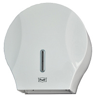 Диспенсер для туалетной бумаги Puff-7125 ABS-пластик белый