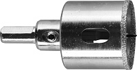 Коронка алмазная ЗУБР по кафелю и стеклу d 35 мм Р60 29850-35