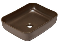 Раковина накладная K-M6509BRN 500*400*130мм коричневый матовый HOLLER 342952
