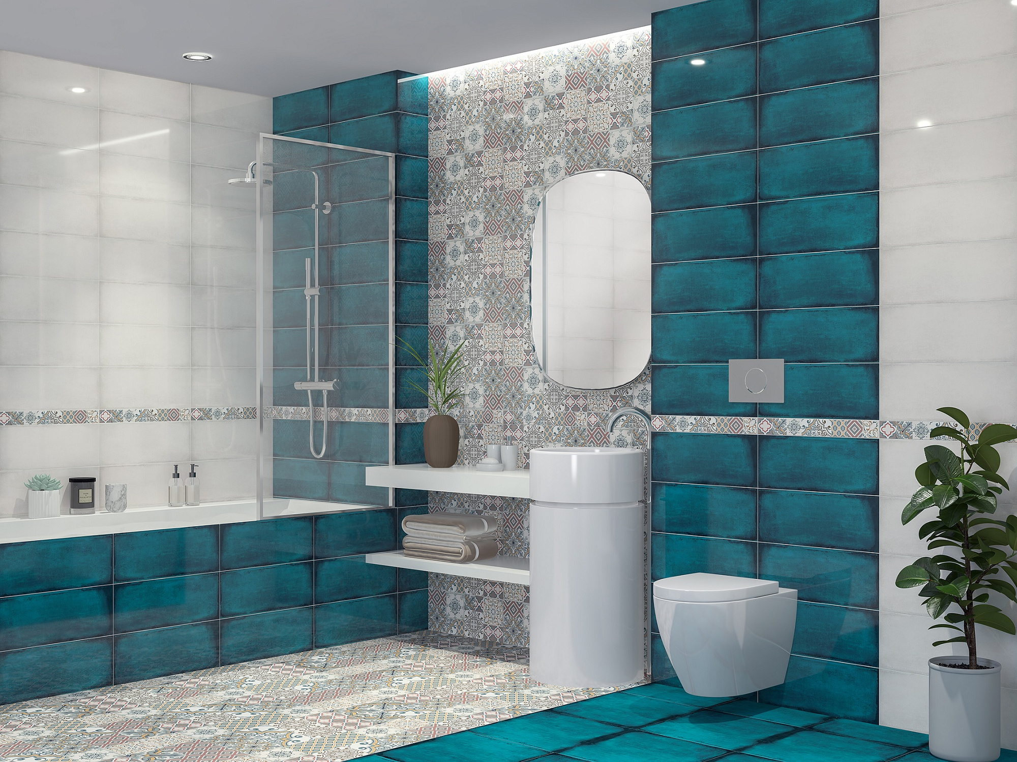 Плитка напольная ECLIPSE INDIGO 42*42см AZORI 505613002 купить 1