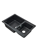 Мойка врезная PRO BOXY SA-B780K 2 чаши SANTREK AQUA 313779 черный-308