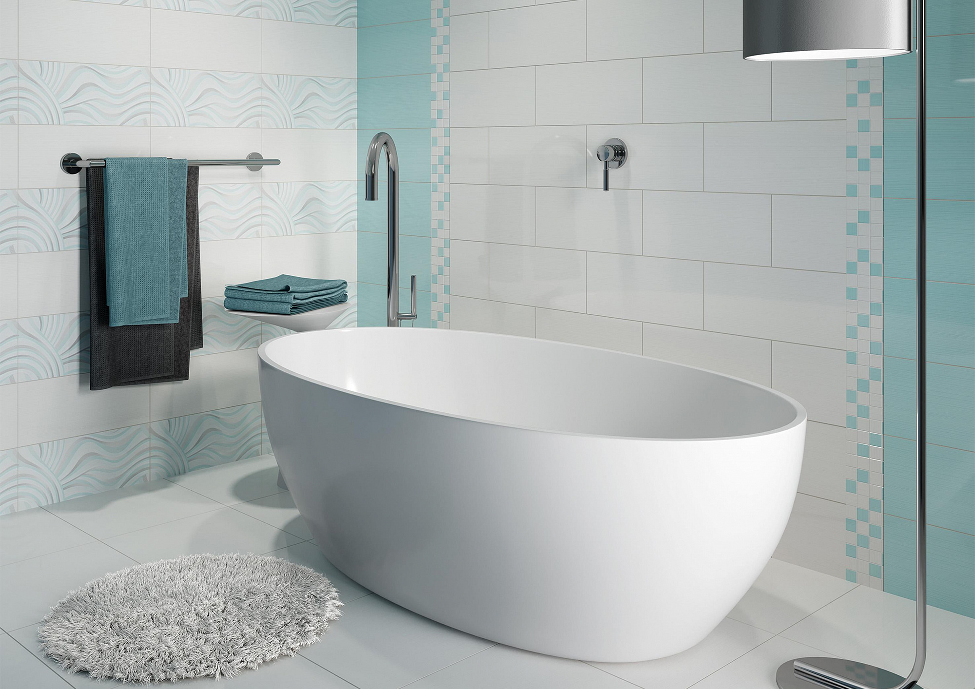 Плитка настенная Tiffany 20*44 см цвет белый, Cersanit TVG051 доставка Нижний Новгород 2 Плитка настенная Tiffany 20*44 см цвет белый, Cersanit TVG051 купить 2