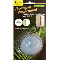 Демпфер настенный ПВХ, d60, цвет серый Грейс