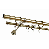 Карниз металлический СМ-2452/300/2Р РБ 2-рядный 3.0м Delfa