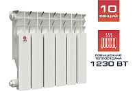 Радиатор алюминиевый 350/100 ЛЮКС НРЗ 10 секций 00000055868