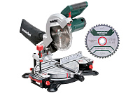 Пила торцовочная Metabo KS 216 M Lazercut лазер +доп. диск 1350Вт диск ф216*30мм (690874000)