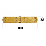 Петля французская DMX 300*38мм