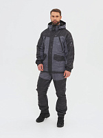 Костюм демисезонный Горка-Люкс ткань Breathable Camo цвет Серый р.48/50-170/176см HUNTSMAN