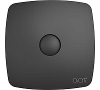 Вентилятор накладной RIO D100 обратный клапан Matt blac DICITI черный