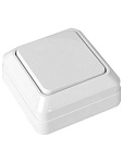 Выключатель открытой установки Альфа 1-клавиша IP20 10A белый General 477000