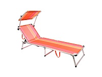 Шезлонг ORANGE 4 положений 189x59x28 см 61188