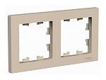 Рамка 2-местная Atlas Design ATN001202 песочный 6876451