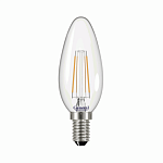 Лампа свеча GLDEN-CS-7-230-E14-2700 Филамент 7Вт прозрачный