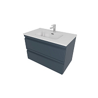 Тумба ВЕГА 80 с раковиной AQ0480-00  серый матовый Aquatek AQ77080-MG