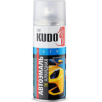 Эмаль автомобильная аэрозоль Kudo KU-4034 черная 601 глянцевая (0.52л)