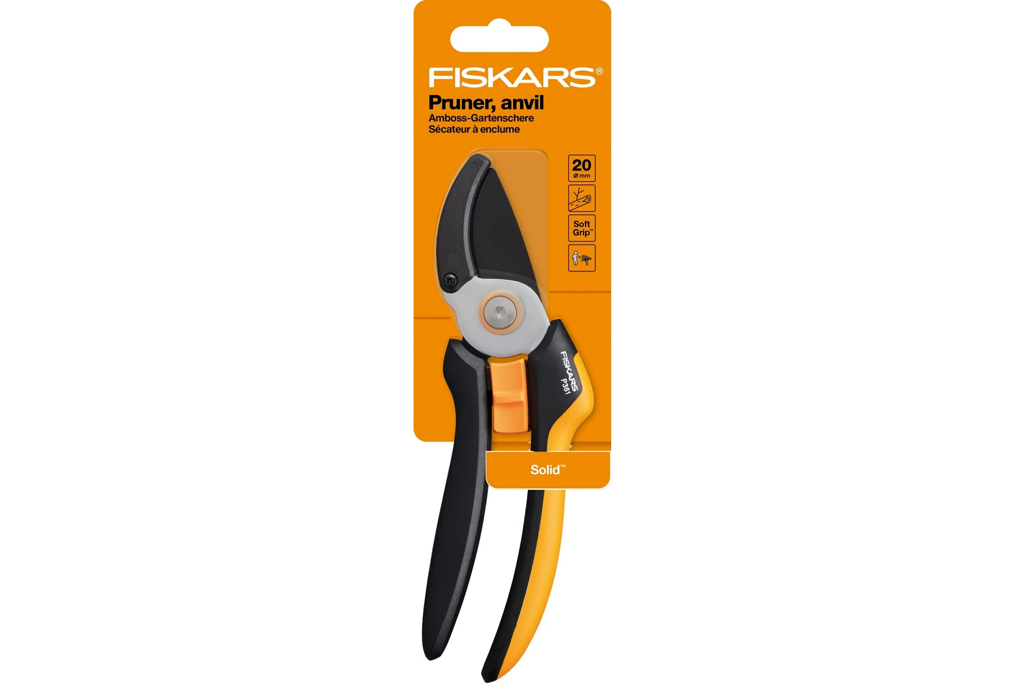 Секатор контактный Fiskars Solid P361 1057165 купить 1