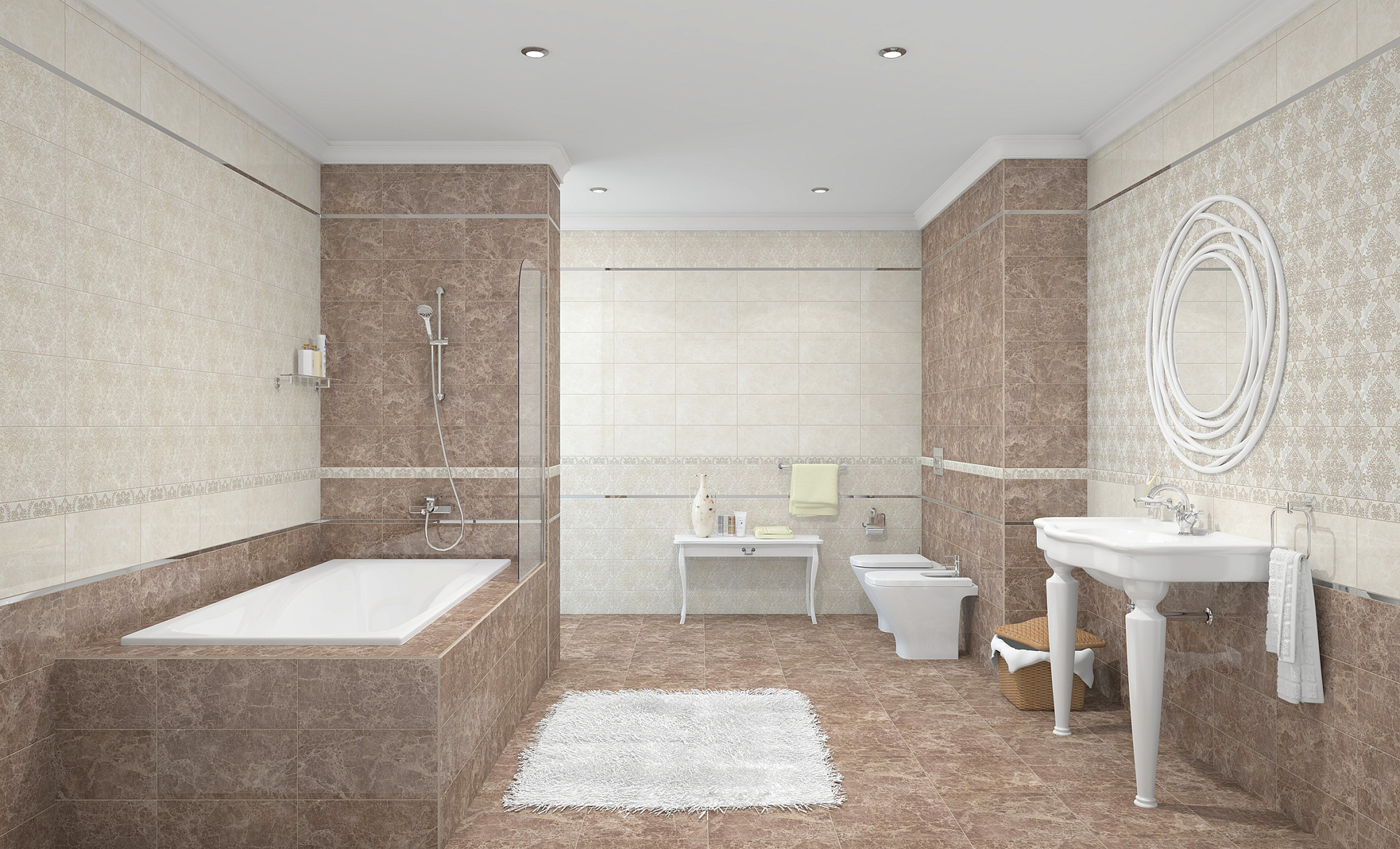 Бордюр настенный Persey Damask, цвет бежевый, 5*40см Ceramica Classic 56-03-11-456-3 доставка Нижний Новгород 2 Бордюр настенный Persey Damask, цвет бежевый, 5*40см Ceramica Classic 56-03-11-456-3 купить 2