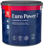 Краска Тиккурила Euro Power 7 моющаяся краска для стен и потолков (База А) 2.7 л