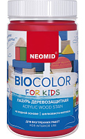 Лазурь деревозащитная NEOMID BioColor For Kids Н-BCFK-0,25 красный (0.25л)