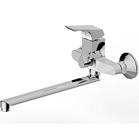 Смеситель для ванны Right с длинным изливом и аксессуарами хром, Voda RH 31
