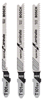Пилка для лобзика набор Bosch (3шт) Special for Laminate (T101BIF-2ш,T101AOF-1шт)  ламинат (2608636429)