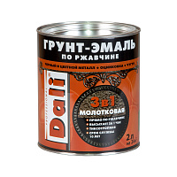 Грунт-эмаль по ржавчине Dali 3в1 молотковая Медная (2л) Грунт-эмаль по ржавчине Dali 3в1 молотковая Медная (2л)
