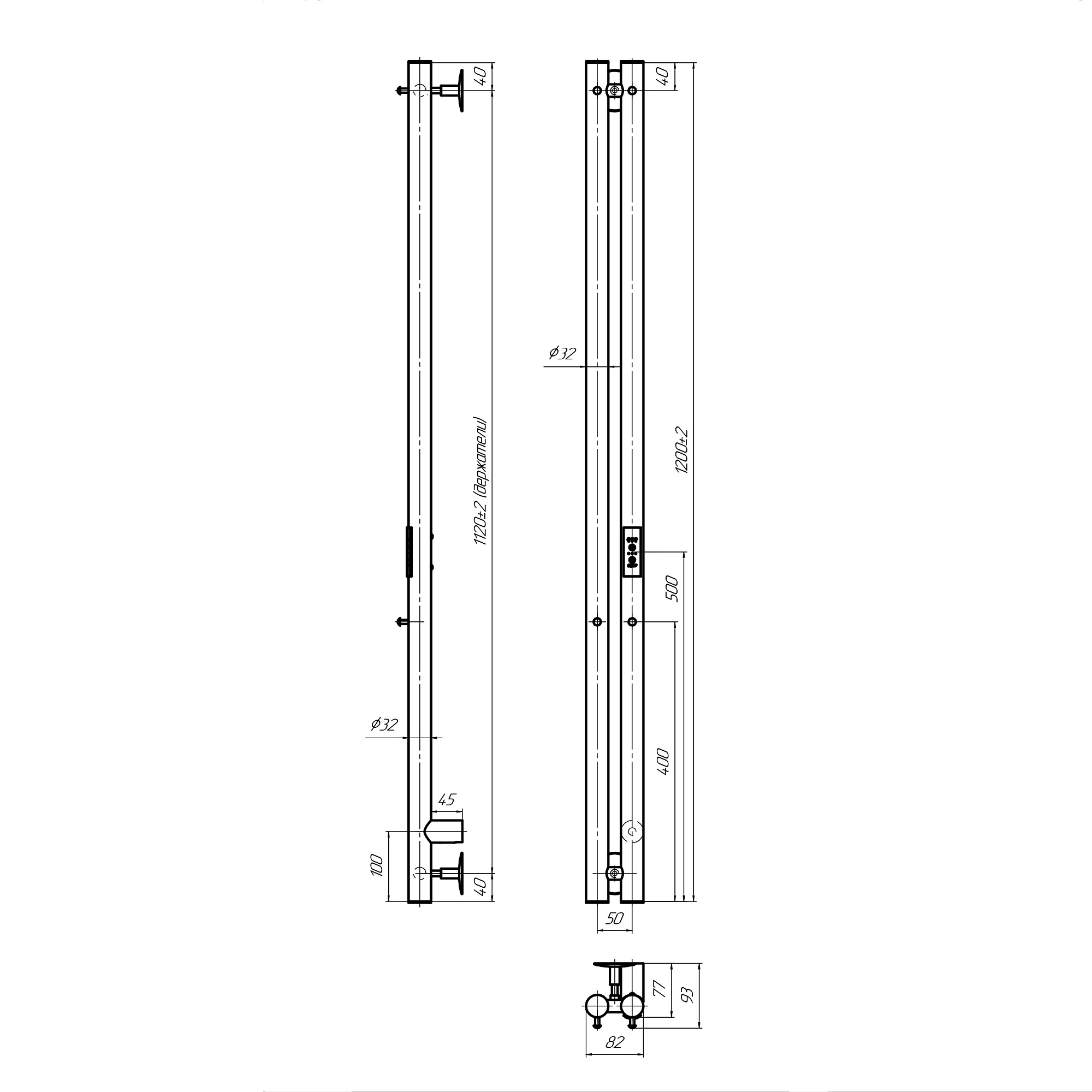 Полотенцесушитель Style 2 (electro) таймер INDIGO LSE120-8MKGDRt купить 6