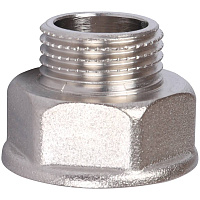 Удлинитель ВН шестигранный никелированный латунь 1/2*3/4 Stout SFT-0055-001234