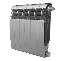 Радиатор биметаллический BiLiner 350мм VR 6 секций Silver Satin Royal Thermo RTBSSVR35006