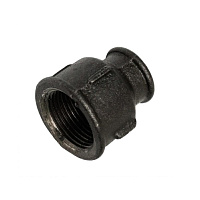 Муфта переходная чугунная черная 3/4*1/2" (Ду20*15)