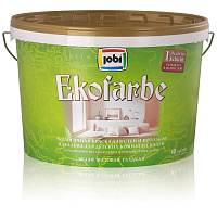 Краска для стен и потолков JOBI EkoFarbe белая 10 л
