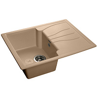 Мойка кухонная GranFest STANDART GF-S-680L прямоугольная с крылом 680*498мм топаз