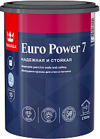 Краска Тиккурила Euro Power 7 моющаяся для стен и потолков (База А) 0.9 л Краска Тиккурила Euro Power 7 моющаяся для стен и потолков (База А) 0.9 л