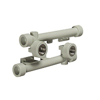 Настенный комплект (двойное настенное колено)  2*20*1/2 полипропилен FV-Plast 221020