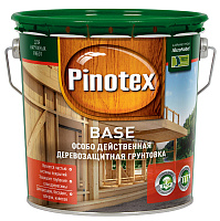 Грунтовка для дерева Pinotex Base Бесцветная 2.7 л