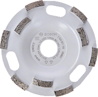 Чашка шлифовальная алмазная Bosch 125*22    2-рядн EFC HighSpeed(бетон) (2608601763)