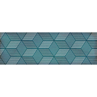 Вставка Парижанка Декор Гексагон бирюзовый 20*60 см, LB-CERAMICS 1664-0185