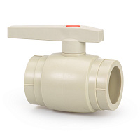 Кран шаровой PPR 63 Lammin полипропиленовый серый Lm31072000063G Кран шаровой PPR 63 Lammin полипропиленовый серый Lm31072000063G