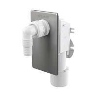 Сифон под штукатурку для стиральной машины для канализации хром ALCAPLAST APS3