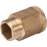 Удлинитель ВН шестигранный латунь 1/2*1/2 Stout SFT-0054-001212