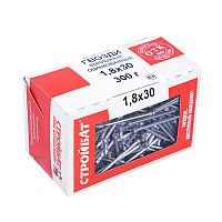 Гвозди финишные Стройбат белый цинк 1.8*30мм (0.3кг) 2611302